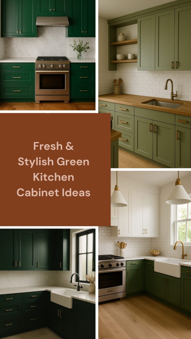Green Kitchen Cabinets Ideas: Fresh, Stylish, and Full of Character