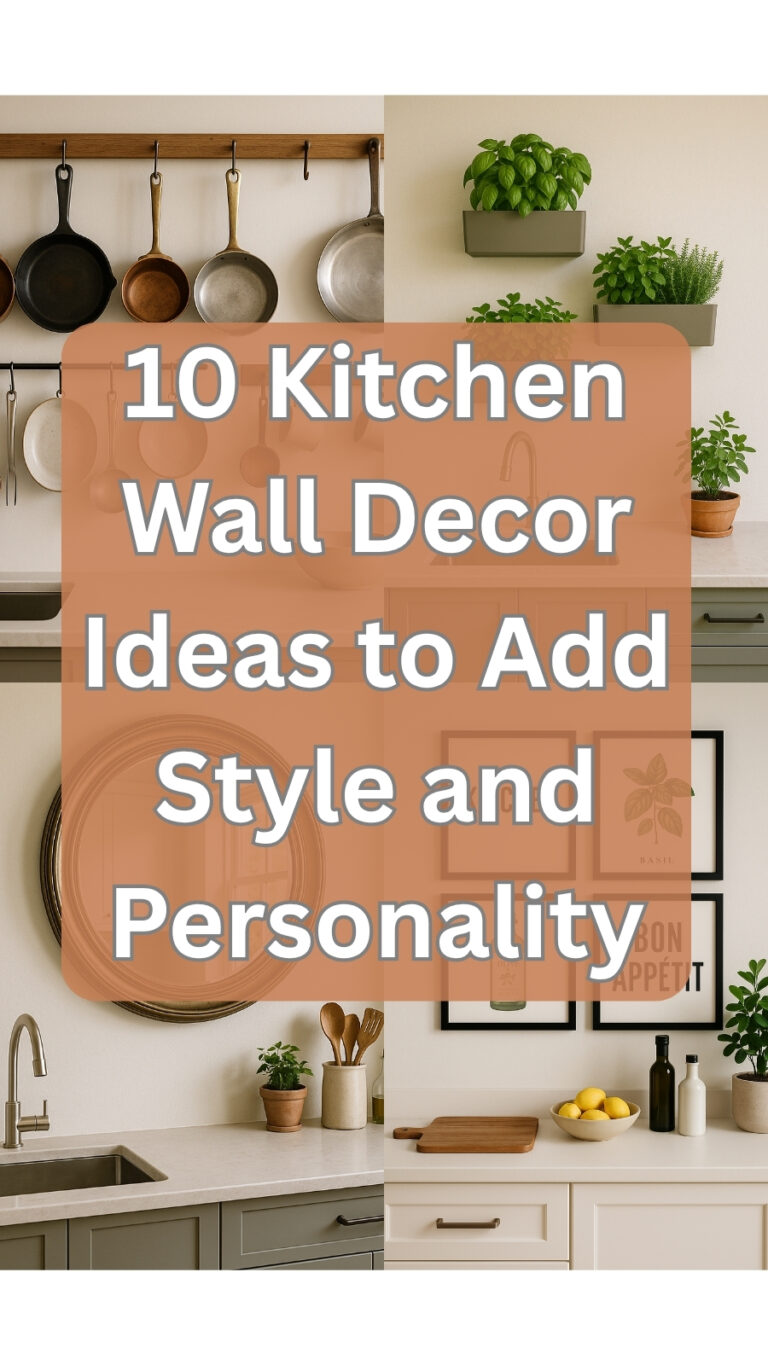 Kitchen Wall Decor Ideas to Add Style and Personality